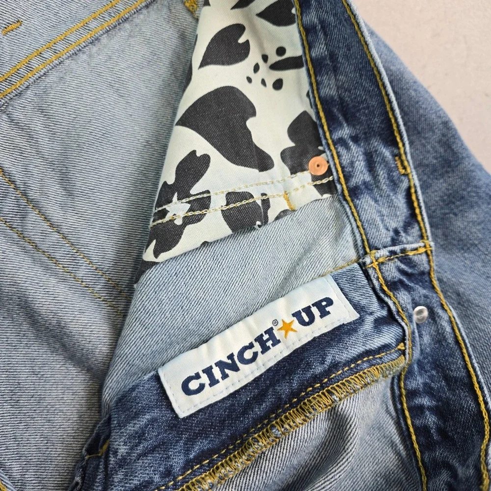 Cinch Straight Leg Jeans Mens 38x30 Blue Medium Wash Denim Cowboy Western Rodeo‎